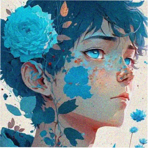 七公主漫画旧物保管人角色的像素徽记